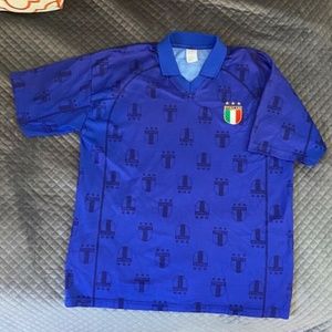 Italy Italia National Soccer/Football Team Jersey Blue Size L